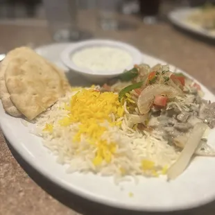 Lemon garlic gyro platter