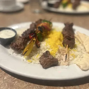 Beef brochette