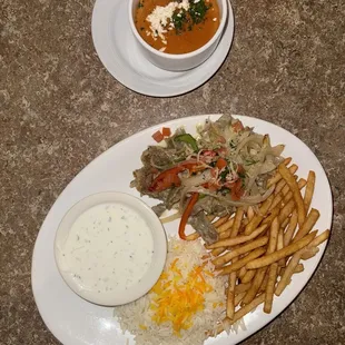 Creamy Garlic Herb Gyro Dinner