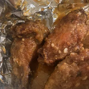 Breaded chicken wings that were suppose to be naked