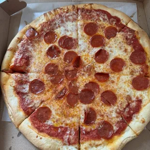 Large 16" pepperoni pizza ($17)