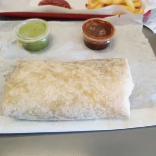 Bean and cheese burrito