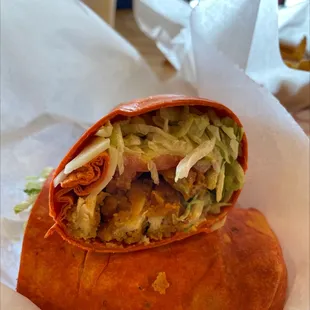 Buffalo chicken wrap