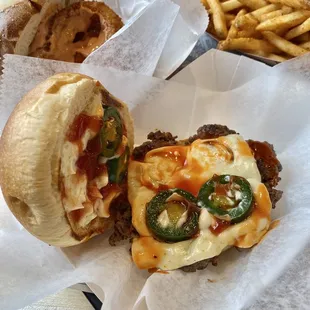 Good Burger, Southwest Burger , Cajun Fries