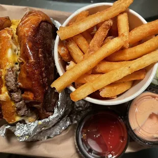 The toasted pretzel bun is the perfect combination!!