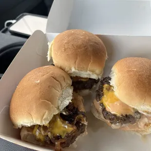 Good burger sliders...magnificent!