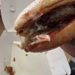 Mushroom Swiss burger