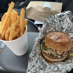 Southwest Burger and Fries