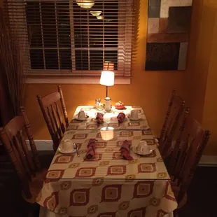 Nice decorated tables