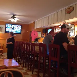 The bar with seating as well.