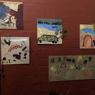 Delightful artwork from local school children?