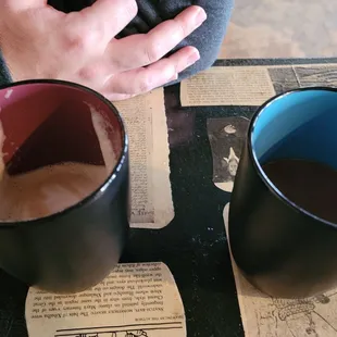 Thick and creamy coffee