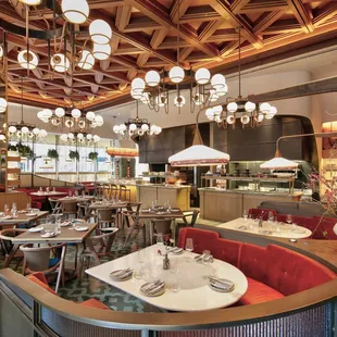 interior, sushi and sashimi
