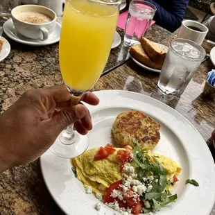 The Special Omelette and Mimosa