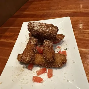 Fried eggplant. Don&apos;t order it. Has no taste at all.