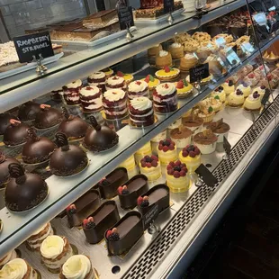 a variety of desserts