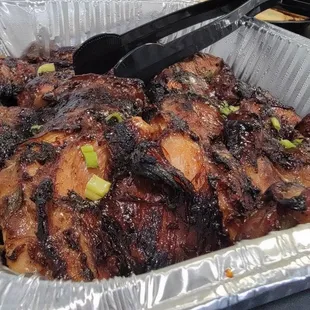 Catered Polynesian chicken thighs