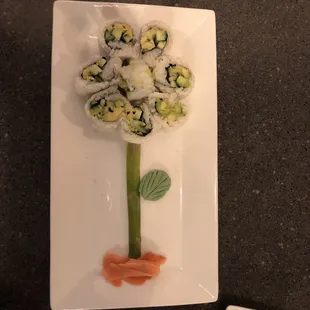 Avocado and cucumber rolls
