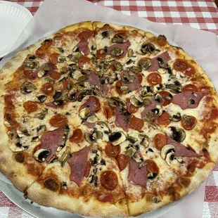 pepperoni and mushrooms
