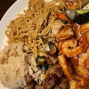 New York Strip and Shrimp Hibachi....  Super delicious!!!!!