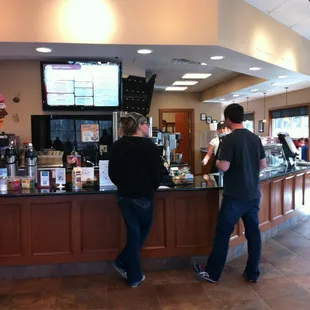 Inside order counter at Z's