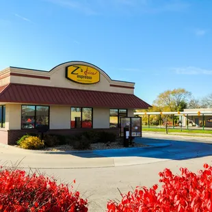 the front of the restaurant