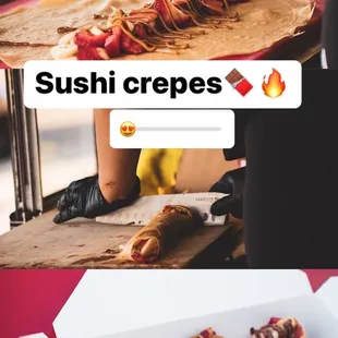 Sushi crepes
