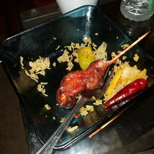 SMASHED IT before I could get a pic! That chicken stick is sooo good but I'm beyond full!