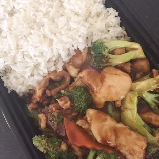 Chicken and broccoli