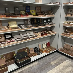 Walk-in humidor.