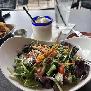 half of a Z salad - best tasting salad, generous portion!