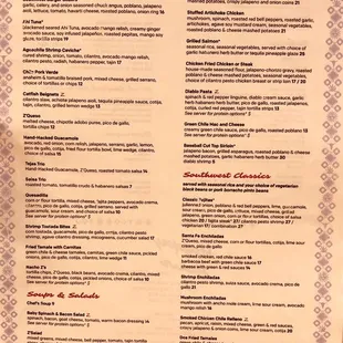 Menu (Oct 2022)