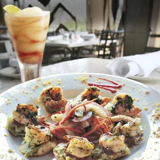 Shrimp Tostada Bites