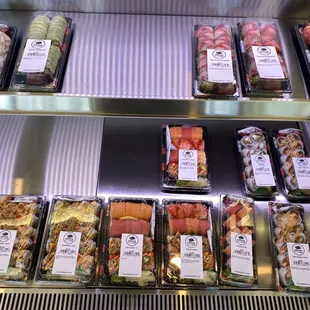 various types of sushi