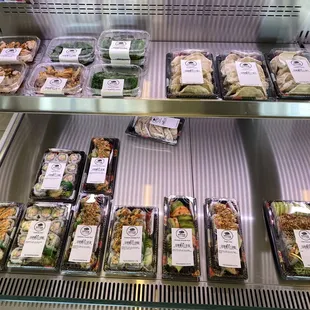 a variety of food items