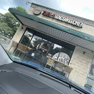 Front entrance plus outdoor seating enough throw a house music Sunday soireee...