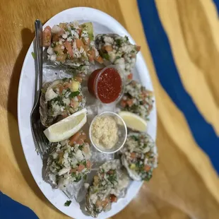 oysters and mussels, food, oysters, shellfish, mussels
