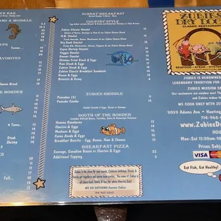Still the menu