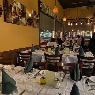 Inside the restaurant