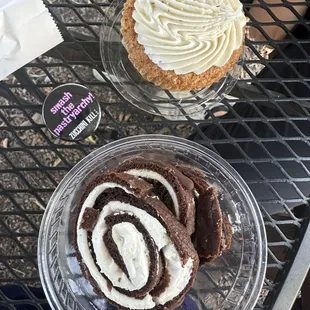 8" Swiss Cake Rolls carrot cake muffin