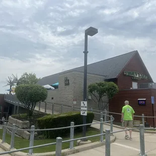 outside