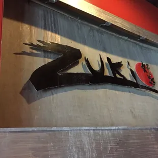 the sign