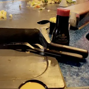 a pan of food on the counter