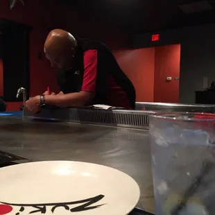 interior, sushi and sashimi