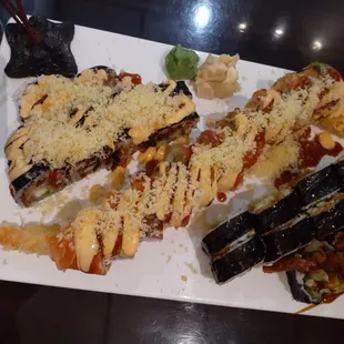 The land and sea roll,  the ocean roll and the tiger roll.