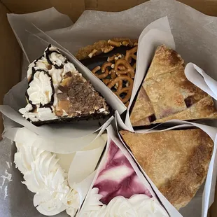 Selection of pies