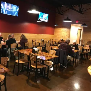 people eating in a restaurant