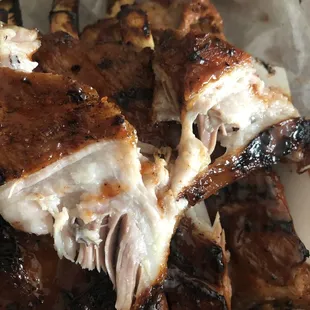 Full of fat and the ribs were not cleaned