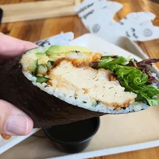 Curated Sushi Burrito, Land &amp; Sea, $12.95.  Mmmmm.