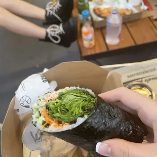 customized sushi burrito